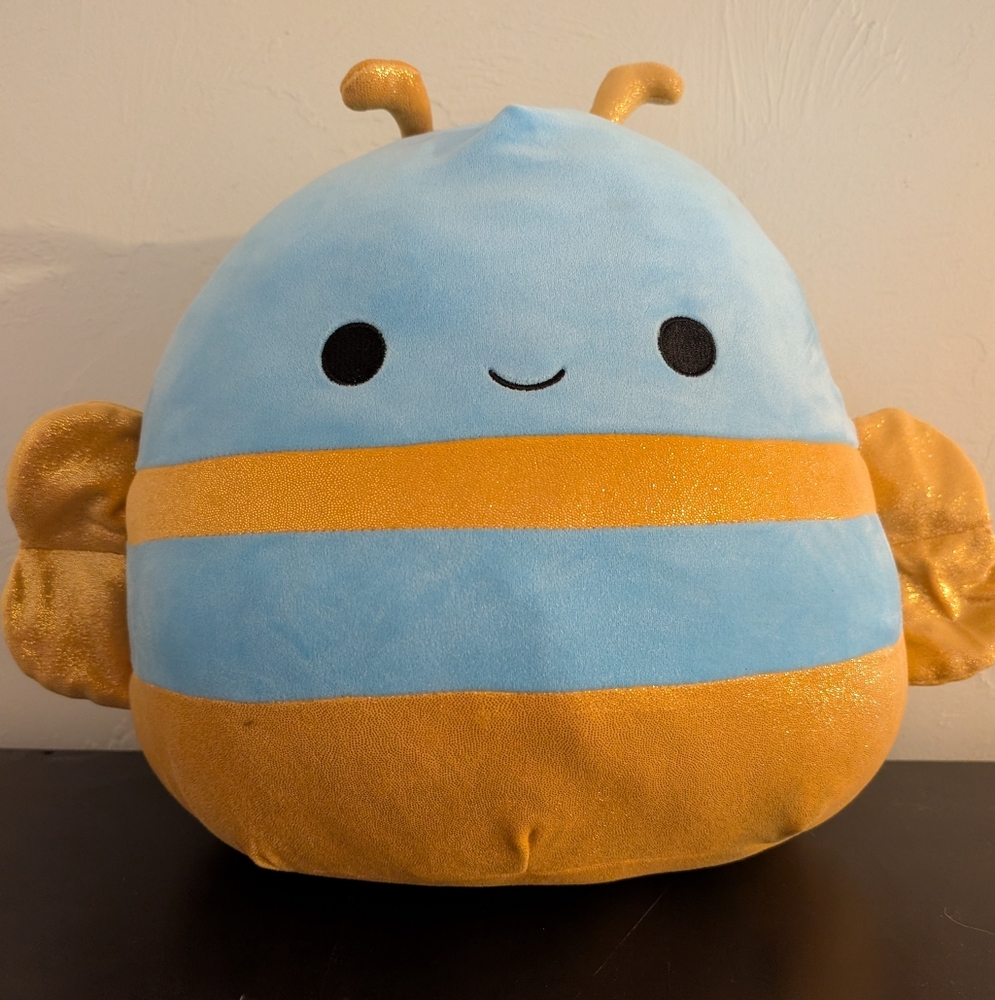 Squishmallow Adopt Me! Queen Bee 14" Blue And Gold Plush